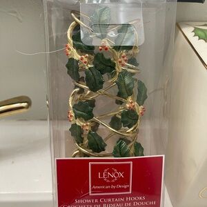 Lenox Holiday Shower curtain hooks. Brand new!!!